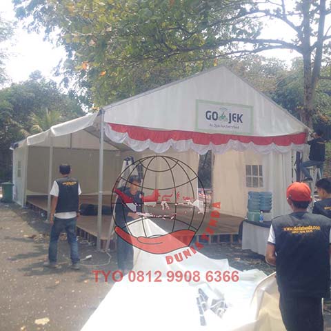 Tenda Roder Mini Untuk Pelatihan Gojek